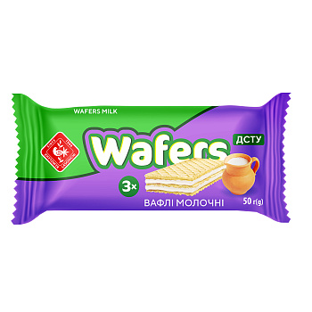 ВАФЛИ "WAFERS" МОЛОЧНЫЕ 50 г